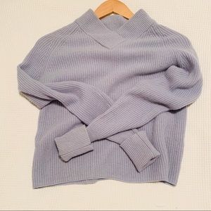 COS Sky Blue Cropped Pullover